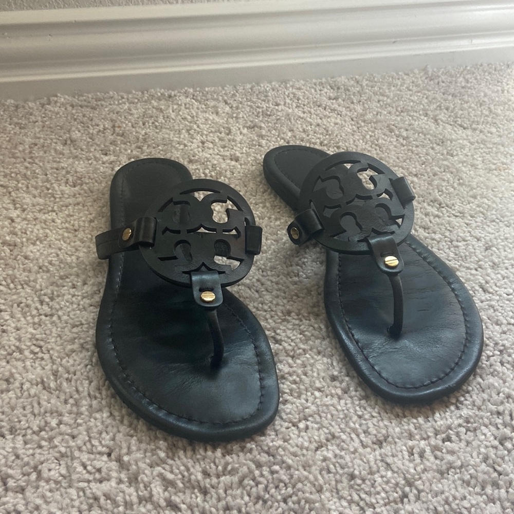 Tory Burch Miller Sandals : Matte Black